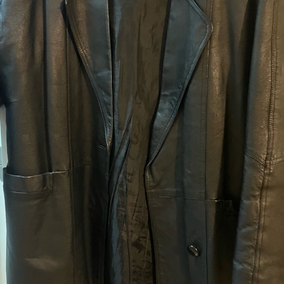 Vintage leather trench - Picture 2 of 3